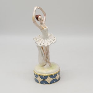 Ballerina Trinket Box with Bonus Ballerina Necklace Boxed Jere image 9