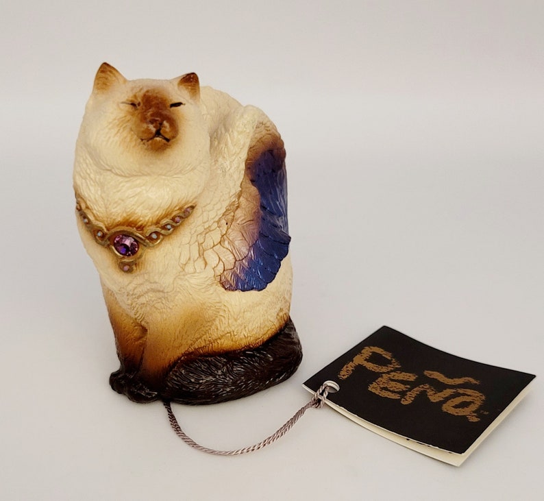 Siamese Cat Angel Cat Windstone Editions Siamese Cat with Flap Wings shops Angel Cat M. Pena