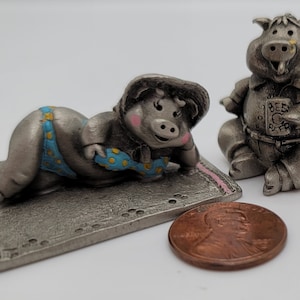 Hudson Pewter Pigs - Etsy