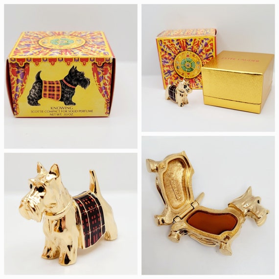 Estee Lauder Scottie Solid Perfume Compact 1992 - image 3