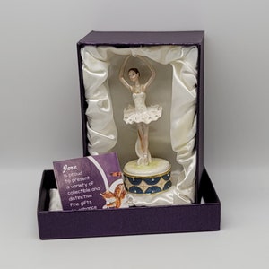 Ballerina Trinket Box with Bonus Ballerina Necklace Boxed Jere image 2