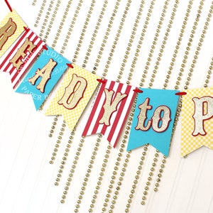 Carnival Circus Baby Shower Banner | Ready to Pop! Decoration