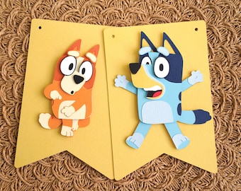 Bluey Bingo Add-On | Birthday Banner Flags