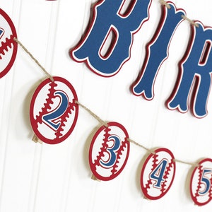 Baseball Photo Banner | Baby's First Year Photo Garland | My Rookie Year Milestone Banner | Happy Birthday Rookie of the Year