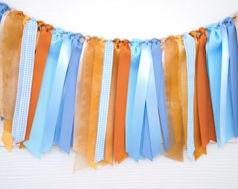 Oktoberfest Ribbon Garland | Baby Boy Shower | Oktoberfest Birthday Decoration