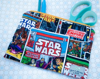 Star Wars comic zipper pouch- Large