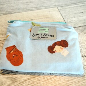 Space Pals Blue-zipper pouch Small size