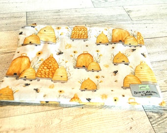 Honey Bees-zipper pouch Large