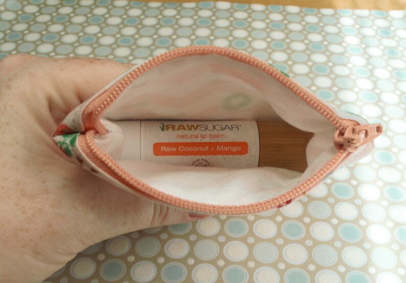 Iced coffee zipper pouch Wallet size