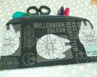 Millenium Falcon zipper pouch- medium