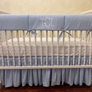 blue crib bedding set