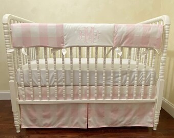 pale pink baby bedding