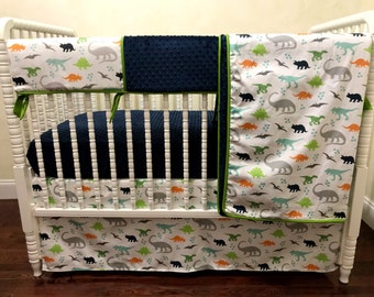 baby boy dinosaur crib bedding