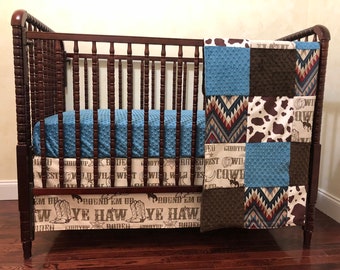 western crib sheets