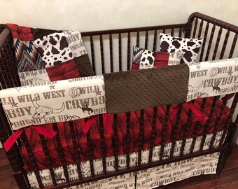 Baby Boy Crib Bedding Set Stetson Cowboy Crib Rail Cover