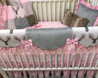Deer Crib Bedding Etsy