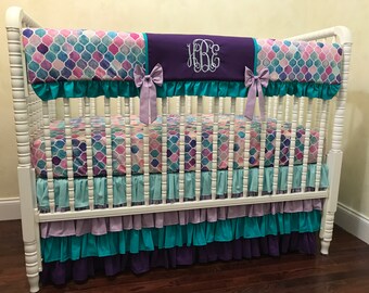 mermaid crib skirt