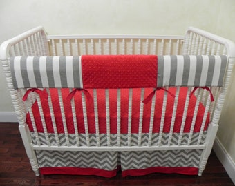 red baby bedding sets