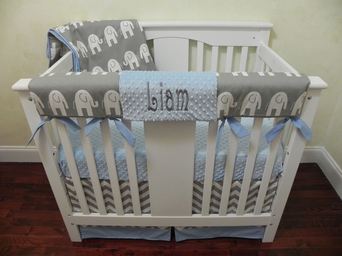 Baby Boy MINI CRIB Bedding Boy Mini Crib Baby Bedding Etsy