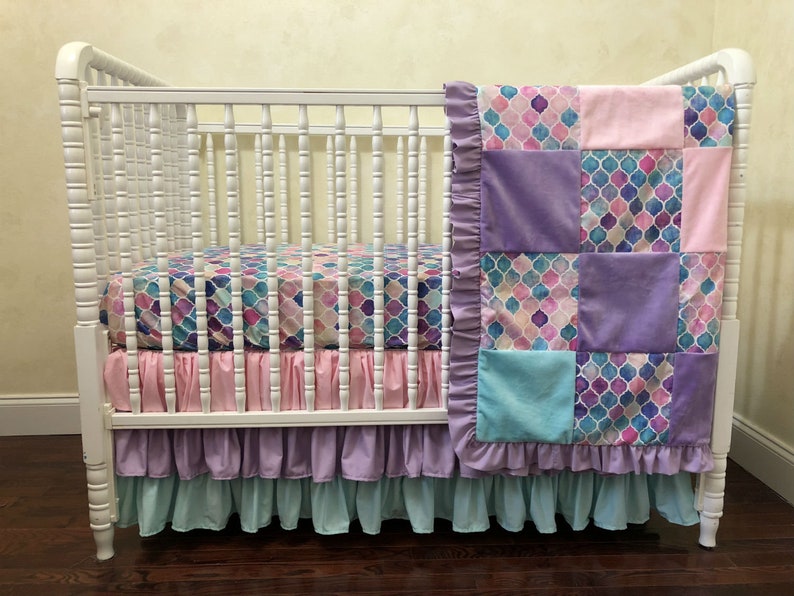 mermaid crib bedding