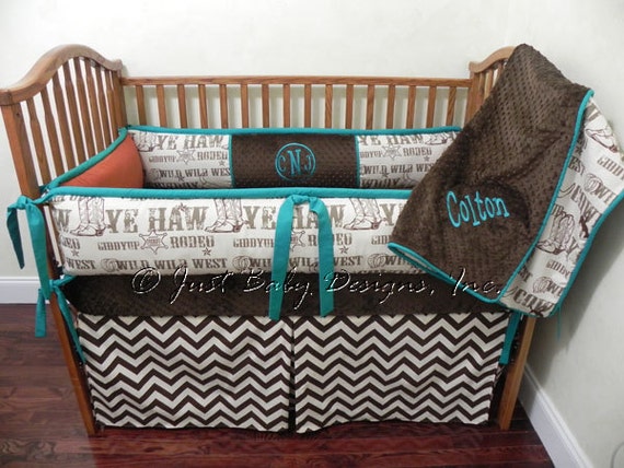 Cowboy Baby Bedding Set Colton Boy Baby Bedding Western Etsy