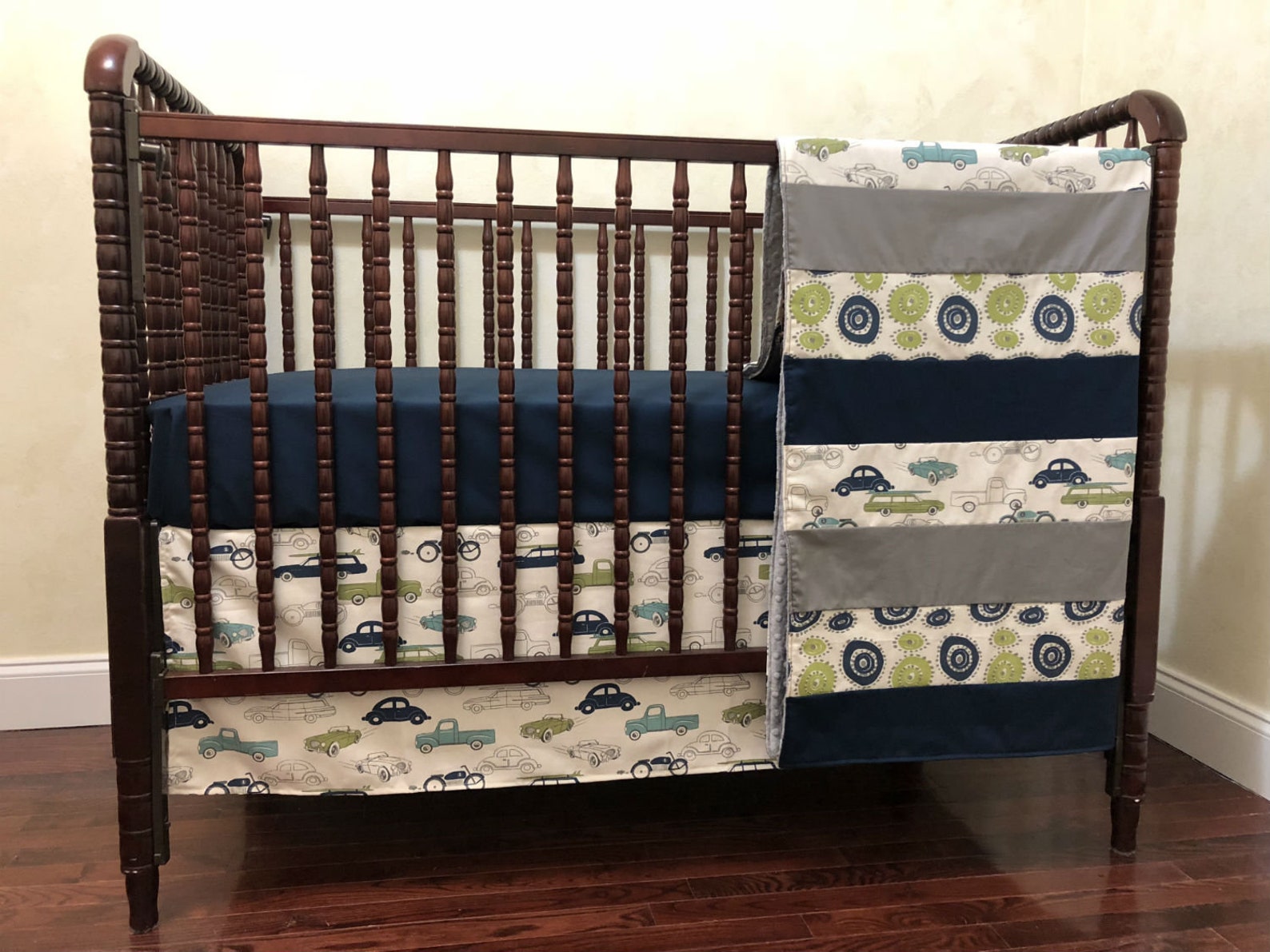 Vintage Cars Baby Bedding Boy Crib Bedding Boy Baby Bedding | Etsy