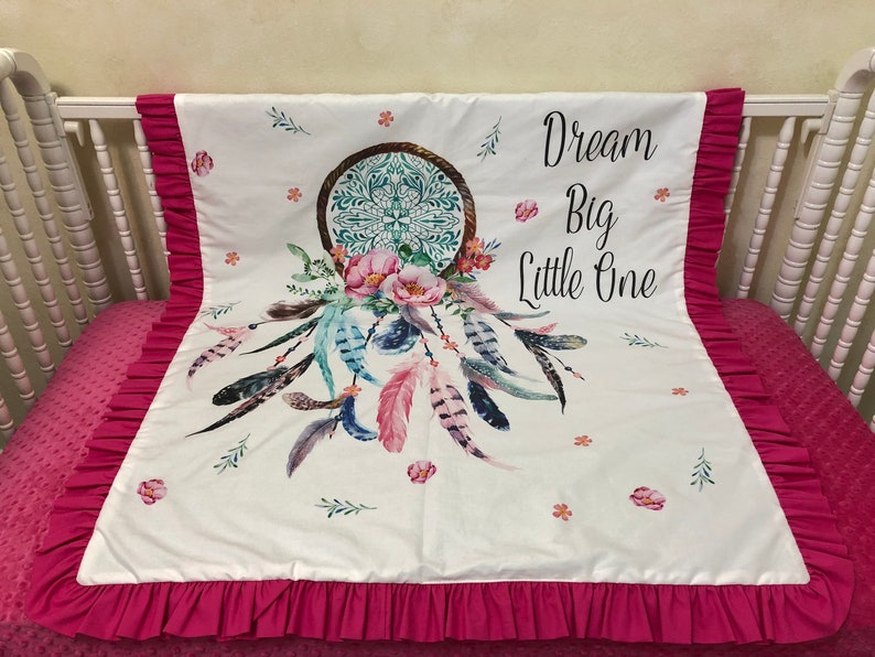 Dream Catcher Baby Bedding Baby Girl Crib Bedding Feathers Etsy