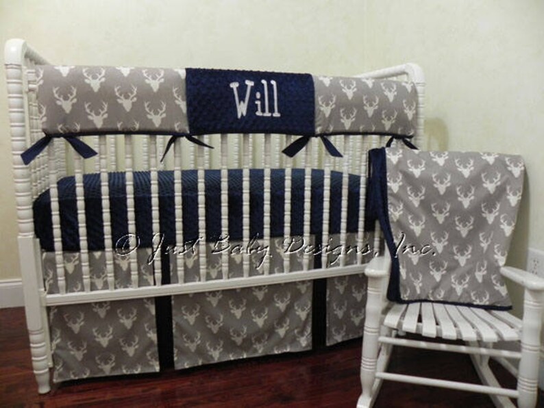 woodland boy crib bedding