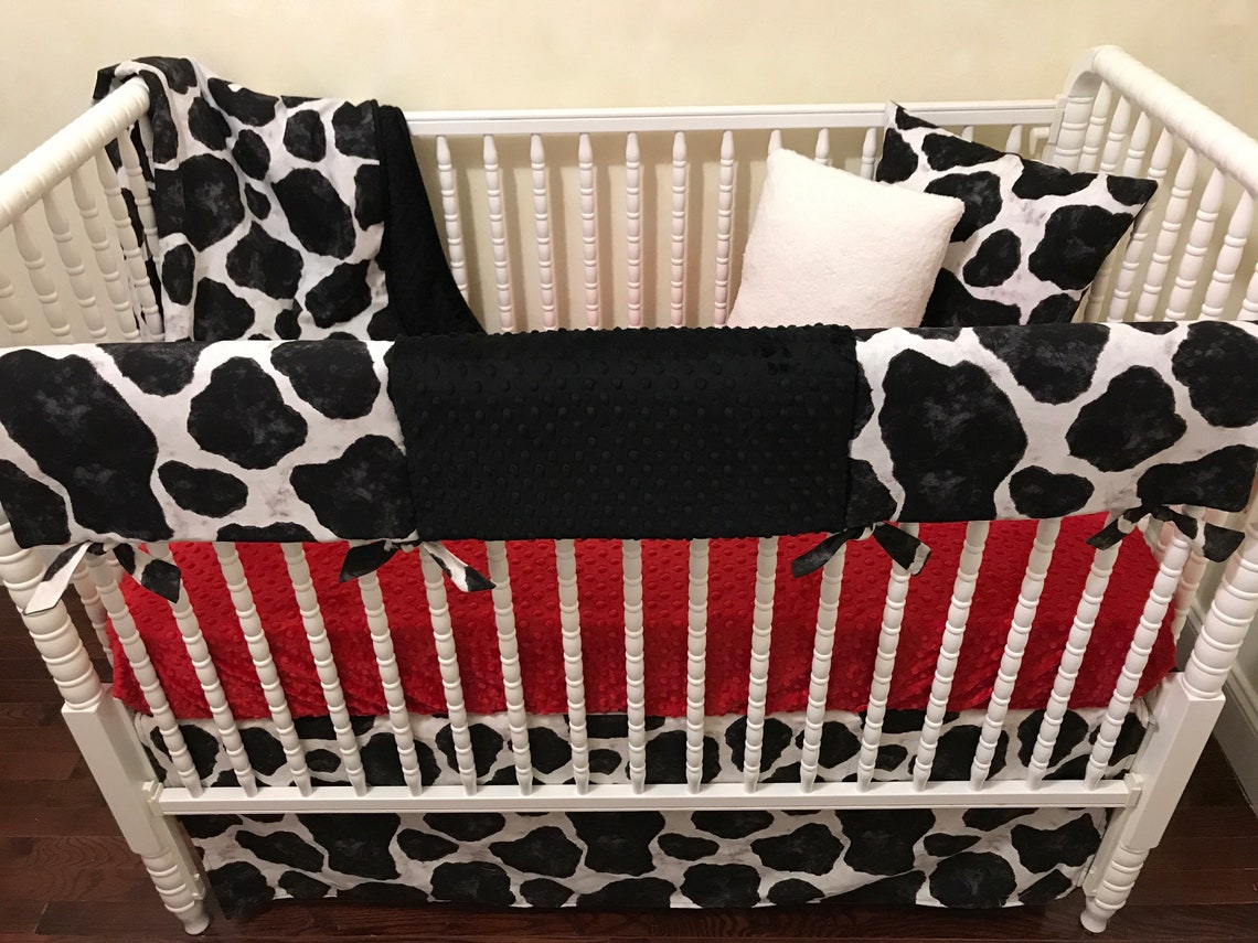 Cow Baby Bedding Cow Crib Bedding Farm Crib Bedding Farm Etsy