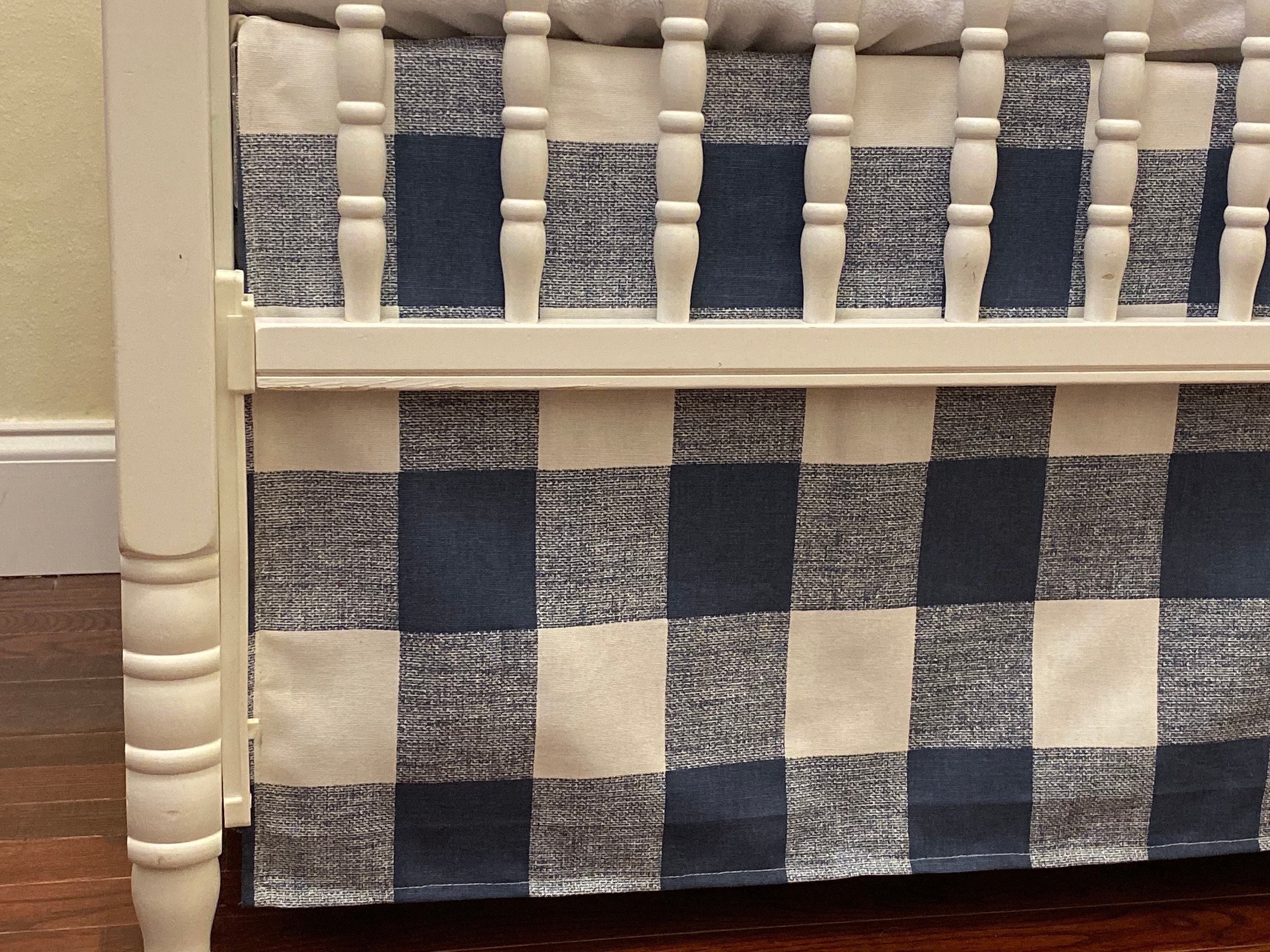 Navy Blue Buffalo Plaid Crib Bedding Set Boy Baby Bedding Etsy