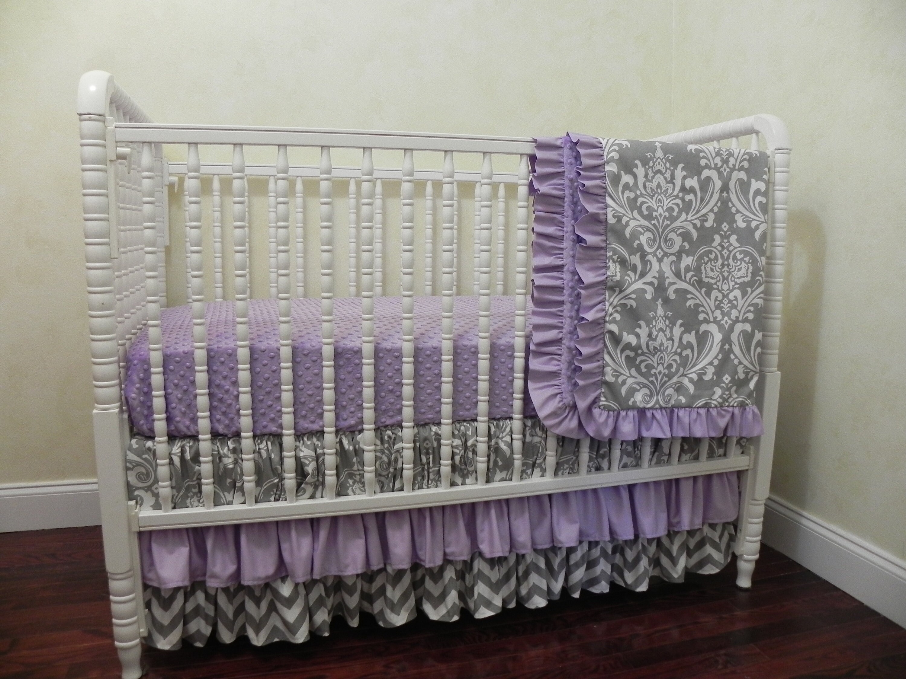 Lavender Crib Bedding Set Macy Girl Baby Bedding Lavender Etsy