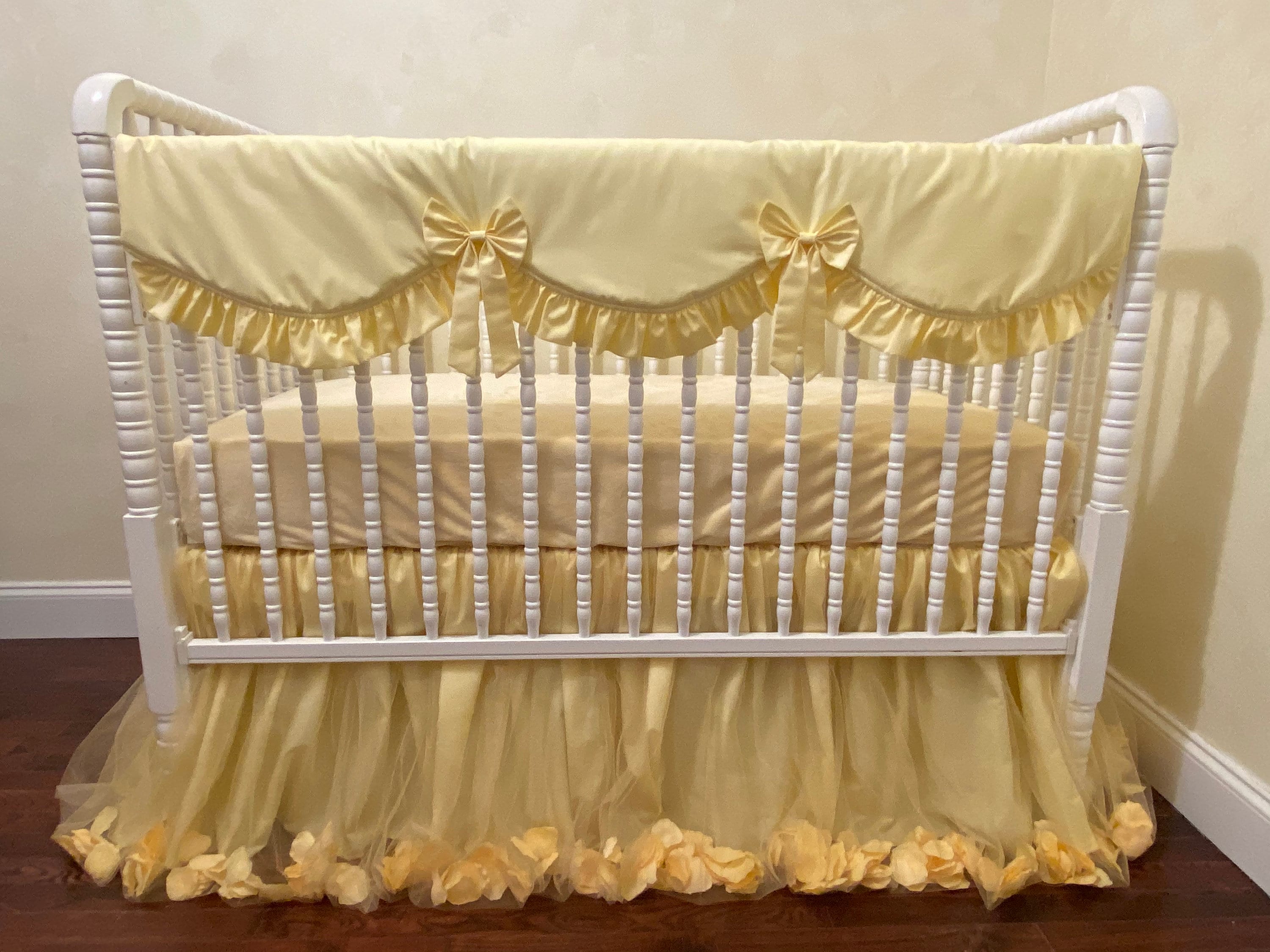 yellow cot bedding