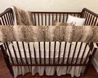 deer head crib bedding