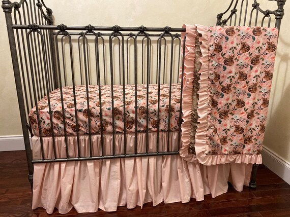 Girl Woodland Fawn Crib Bedding Baby Girl Crib Bedding Woodland