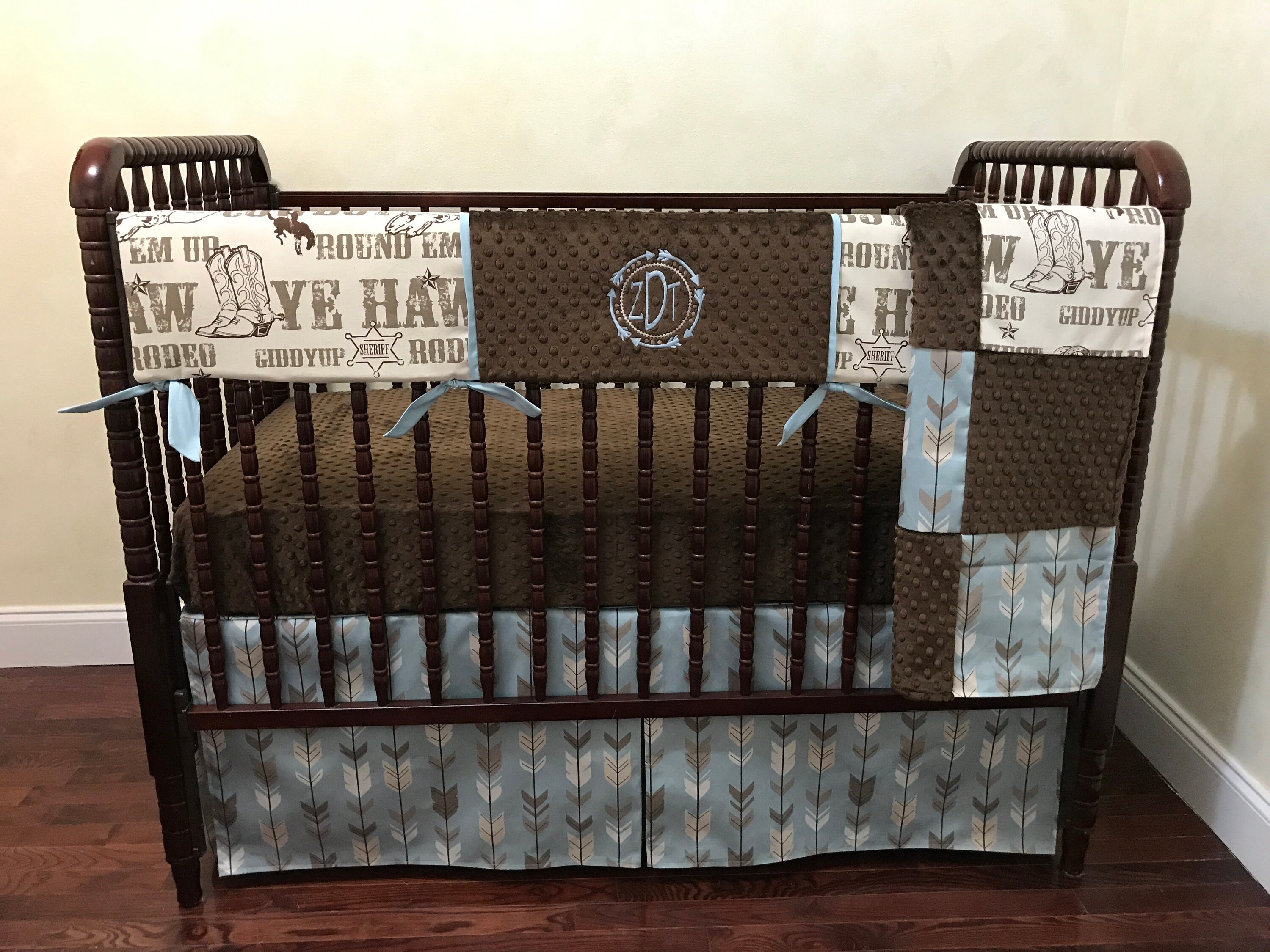 Cowboy Baby Bedding Set Bellamy Cowboy Crib Bedding Boy Etsy