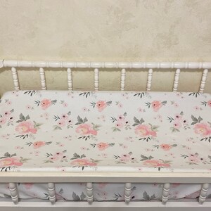 Changing Pad Cover- Pink Blush Roses