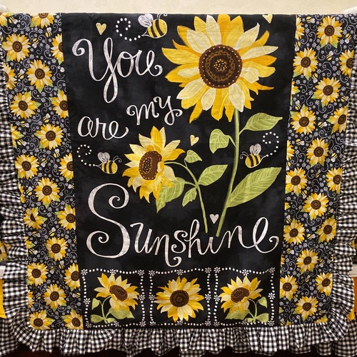Sunflower Baby Blanket Sunflower Crib 