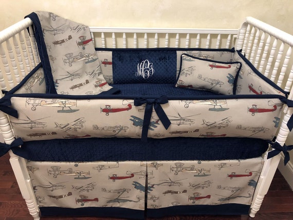 baby airplane bedding