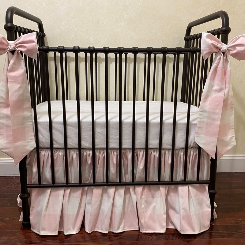 Aurora Pink Plaid Doll Baby Bed main image 0