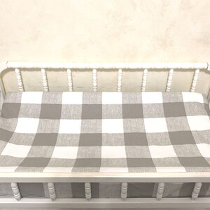 Changing Pad Cover- Taupe Khaki Buffalo Plaid, Plaid Changing Pad Cover, Baby Bedding Accessories