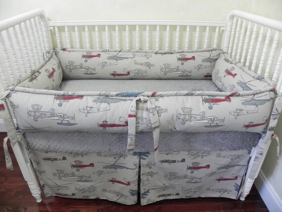 airplane crib set