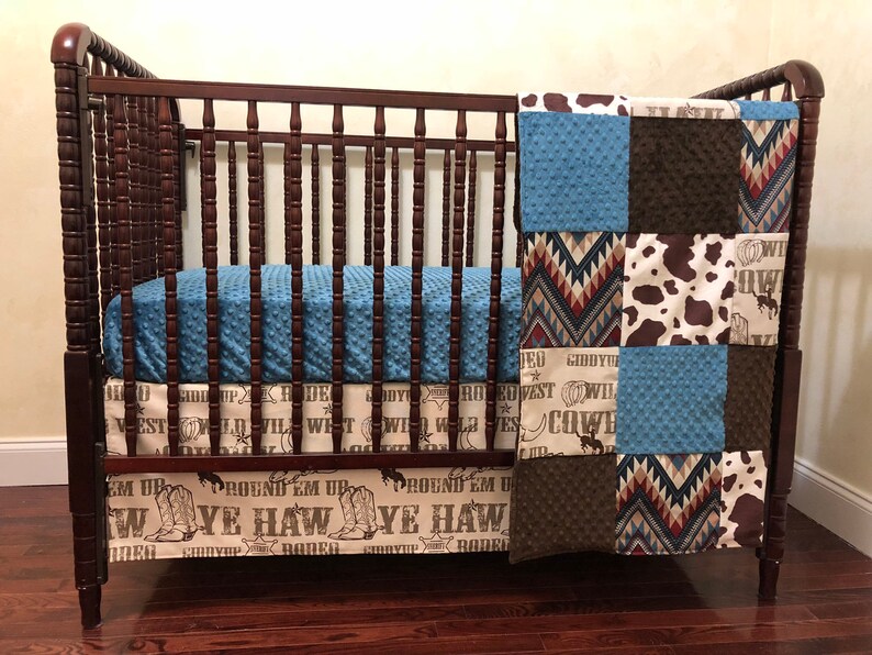 cowboy crib bedding