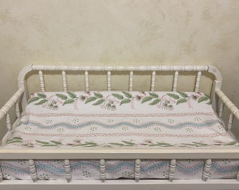 Floral Stripes, Stripes and Vines Changing Pad Cover, Blue, Green, Pink Changing Pad Cover, Choose Your Color