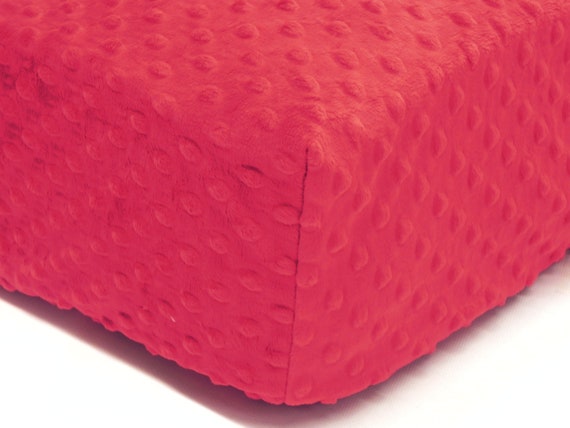 minky dot crib sheet