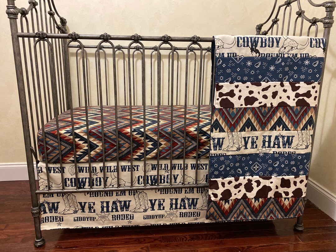 Cowboy Baby Bedding Western Crib Bedding Boy Baby Bedding Etsy