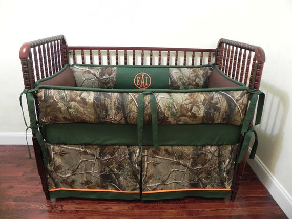 Camo Crib Bedding Set Clay Boy Baby Bedding Camo Baby Etsy
