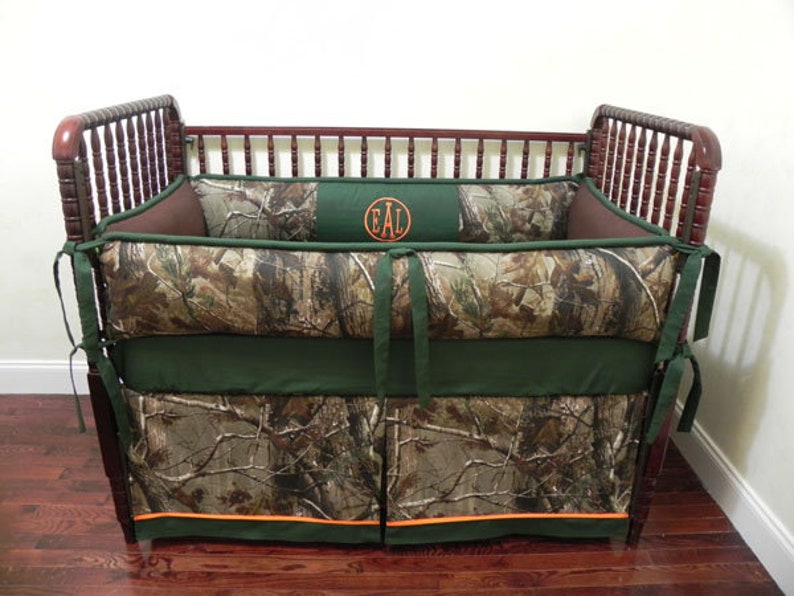 Camo Crib Bedding Set Clay Boy Baby Bedding Camo Baby Etsy