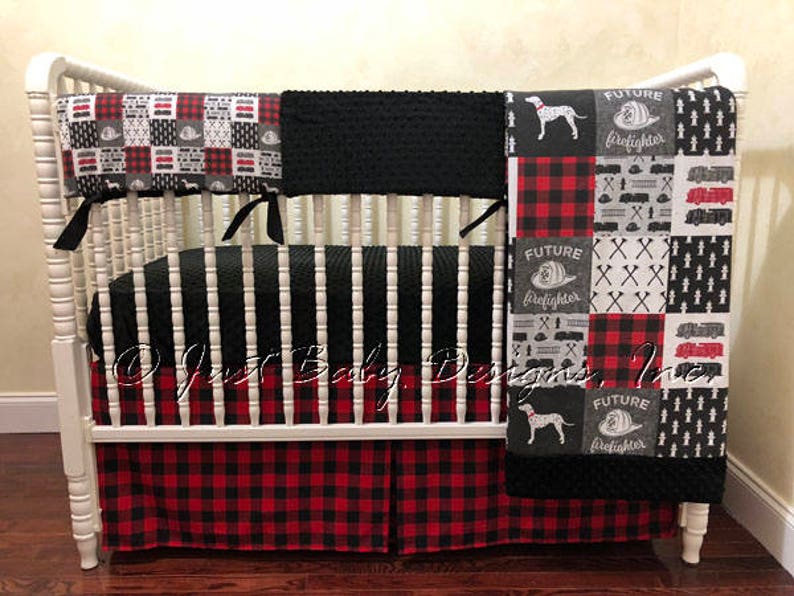 Fireman Baby Bedding Set