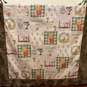 Classic Winnie the Pooh Blanket, Baby Blanket, Toddler Blanket