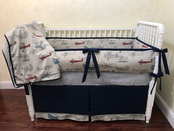 airplane baby bedding